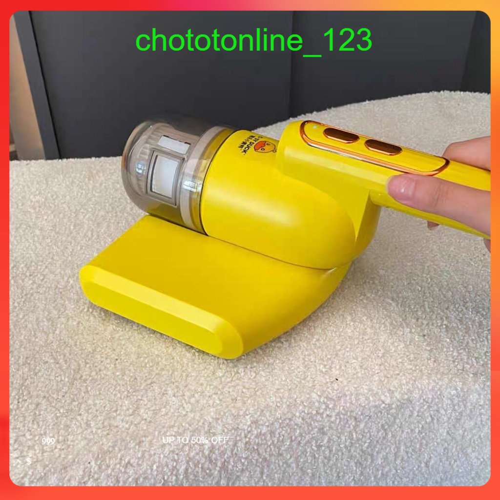 Máy Hút Bụi Con Vịt Vàng C-SY DUCK - Máy Hút Bụi Ga Giường , Sofa Kèm Tia UV Diệt Khuẩn Không Dây