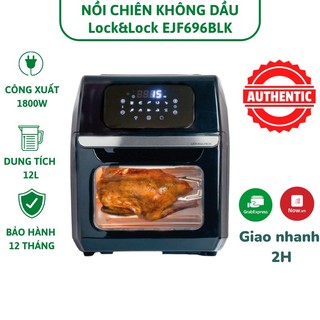 Nồi chiên không dầu Lock&Lock 12 Lít EJF696BLK - Hàng chính hãng bảo hành 2 năm