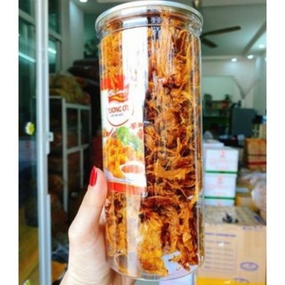 Mực xé sợi cán tầm lon 300.gram - đặc sản bình định
