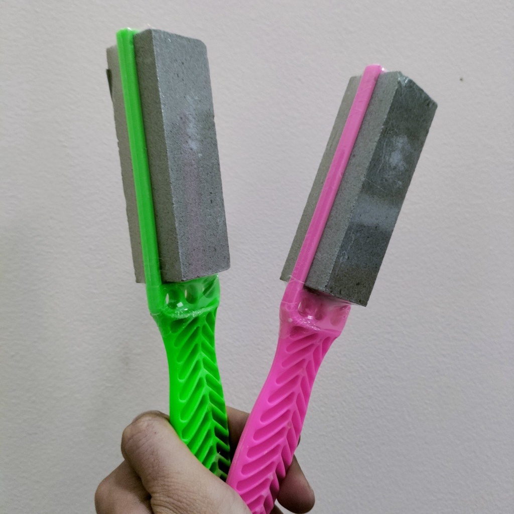 Đá Mài Dao 2 Mặt Có Tay Cầm Cán Nhựa Tiện Lợi Dài 21cm