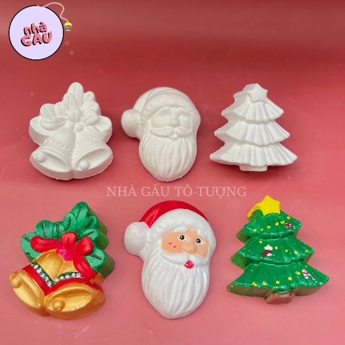 Tô tượng thạch cao mẫu giáng sinh 2d(không kèm màu và cọ)