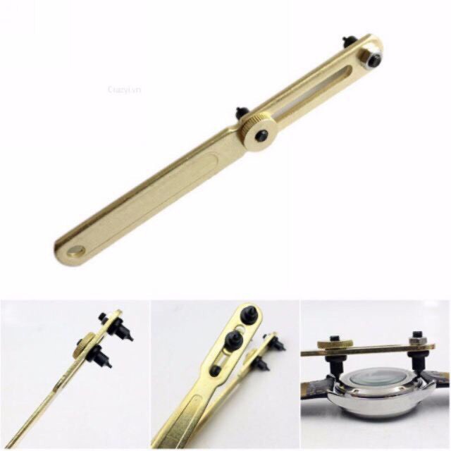 Dụng cụ tháo nắp lưng đồng hồ, dụng cụ mở đáy đồng hồ, xoáy đáy đồng hồ chuyên dụng thép không gỉ