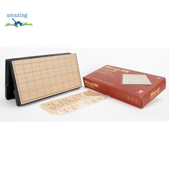 Bộ Bàn Cờ Nhật Bản Shogi Từ Tính 25 * 25 * 2cm Có Thể Gập Lại