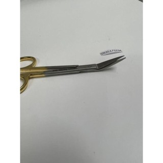 Kéo cán vàng gập 120 độ cắt chỉ phẫu thuật và tỉa nướu tỉa vạt thẩm mỹ