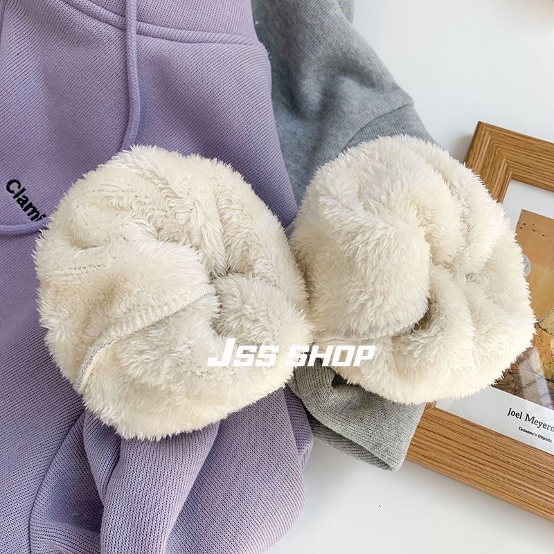 HOODIE KÉO KHOÁ LÓT LÔNG MÀU PASTEL