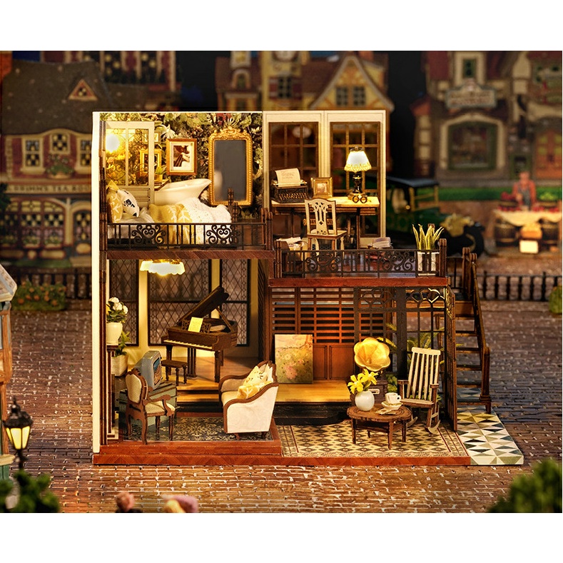Mô hình nhà gỗ DIY Nhà Vintage