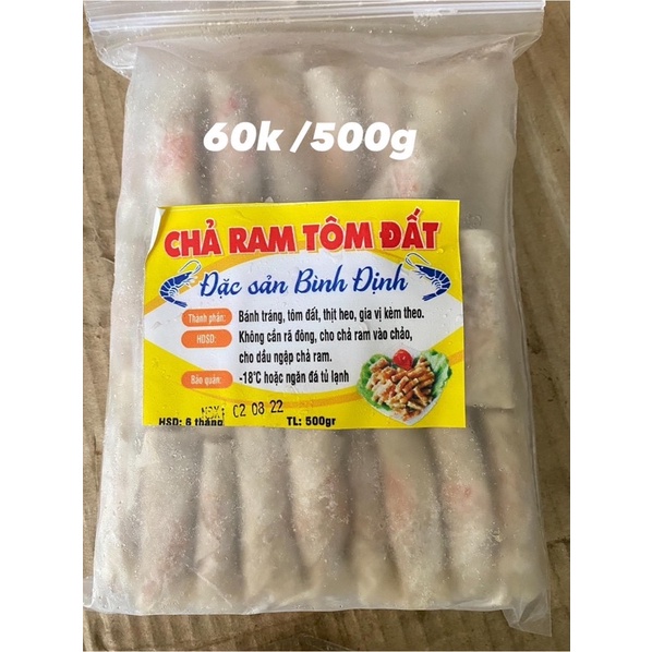 CHẢ RAM TÔM ĐẤT BÌNH ĐỊNH 500G (Ship hoả tốc Biên Hoà 30p)
