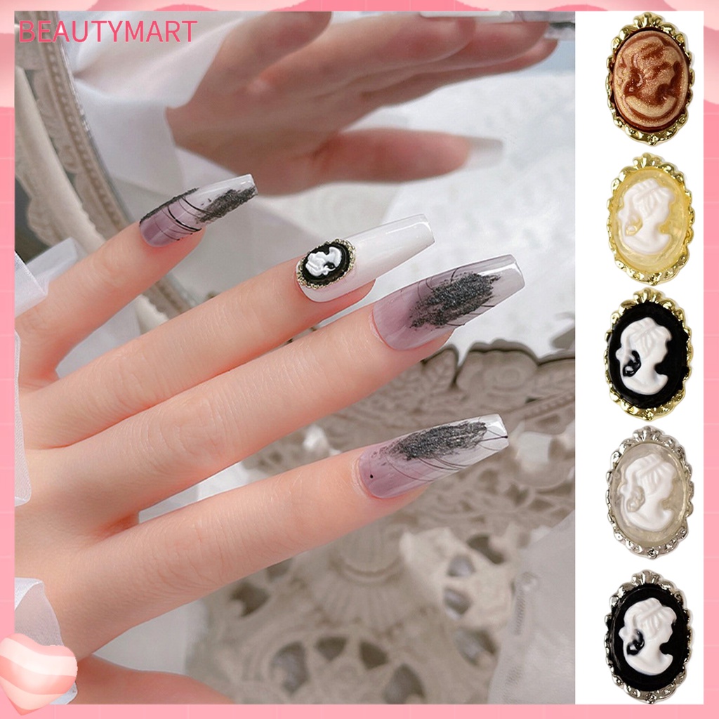 Bộ 10 Đá Mắt Mèo Mini Tự Trang Trí Móng Tay