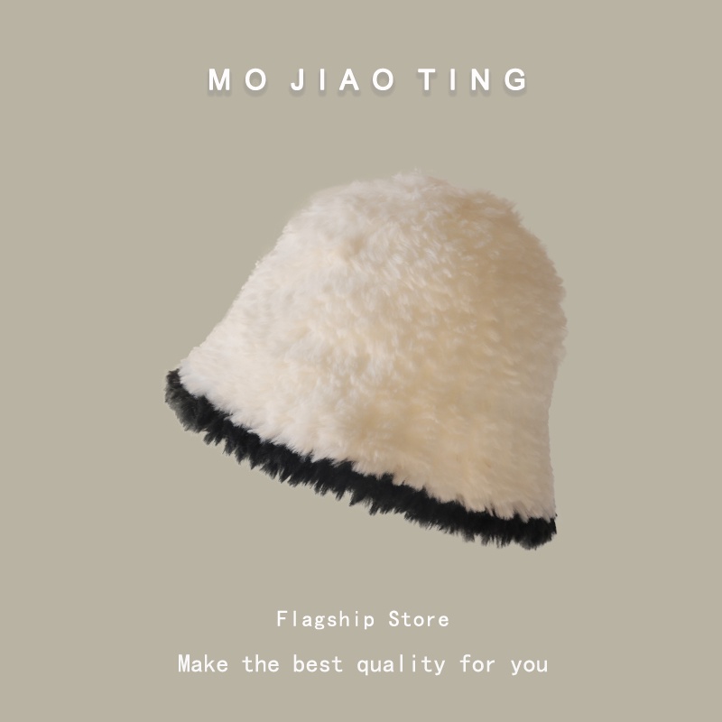 Nón Tai Bèo Phủ Lông Dày Dặn Ấm Áp Dễ Phối Đồ Thời Trang Thu Đông Phong Cách Hàn Quốc Cho Nữ