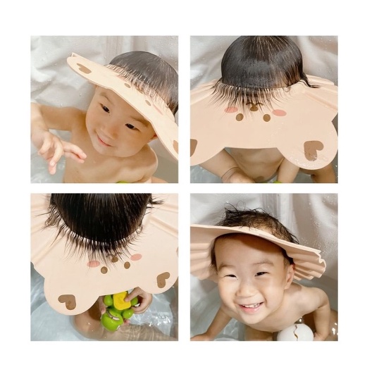 Mũ tắm chắn nước Dottodot Hàn Quốc cho bé - Made in Korea