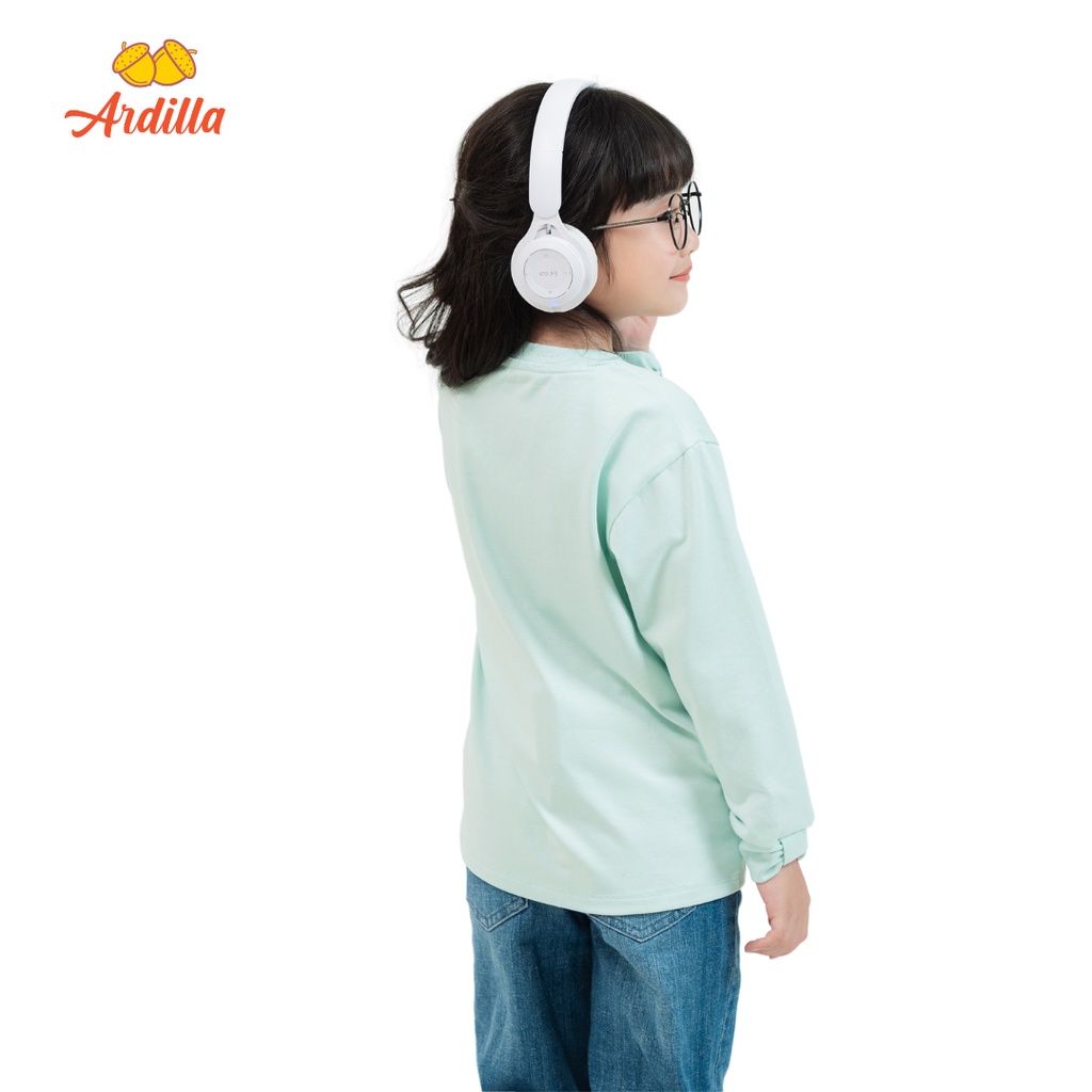 Áo T.Shirt Dài Tay Bé Gái ARDILLA Màu Sắc Tươi Sáng, Vải Cotton Mềm Mại, Thoáng Khí Cho Bé 2-7 Tuổi KA8202-TSD