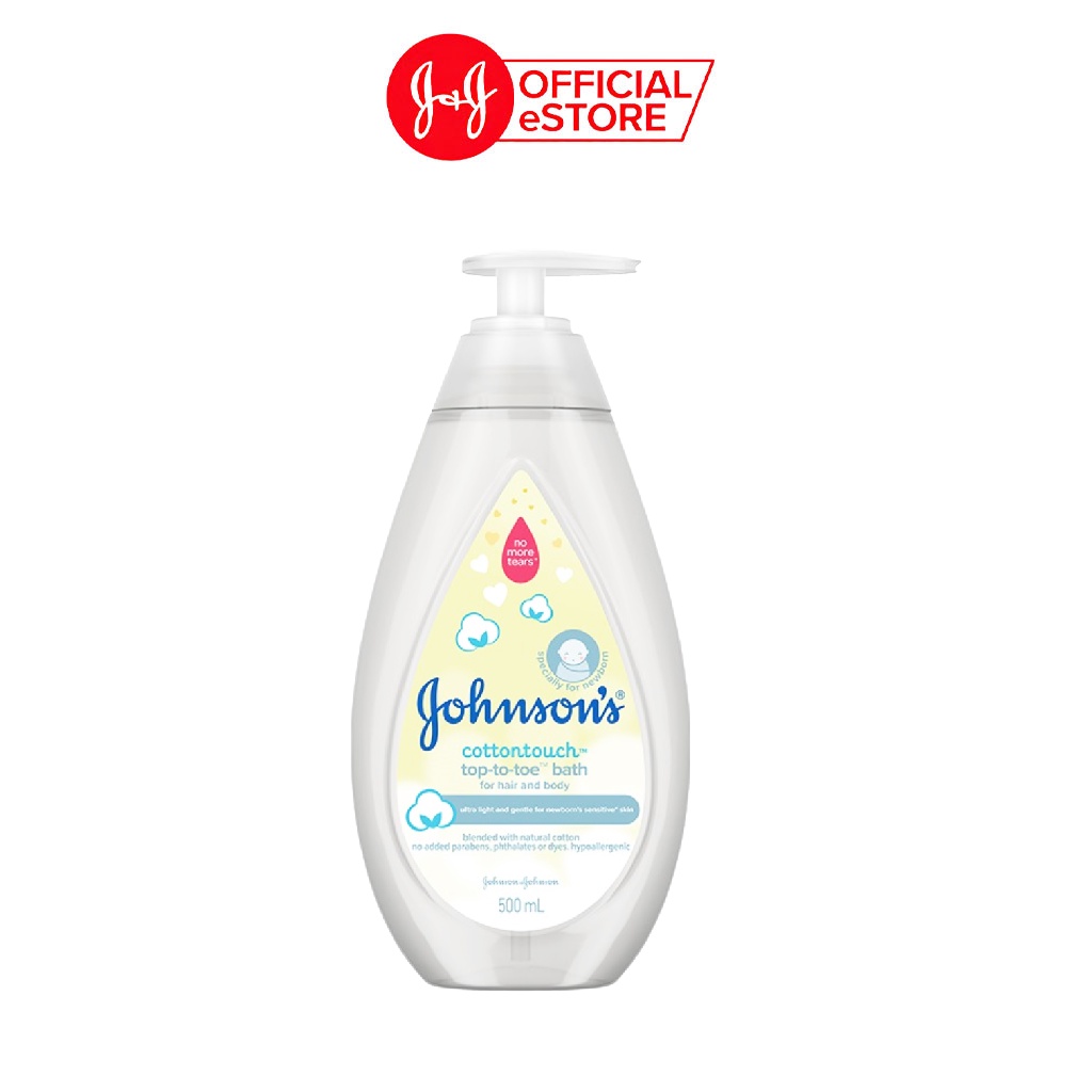 Sữa tắm gội toàn thân mềm mịn Johnson' baby bath Cotton touch 500ml (MỚI) - 100977934