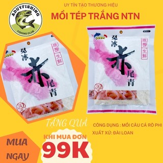 Mồi câu tép trắng NTN, mồi câu chính hãng Aduy fishing