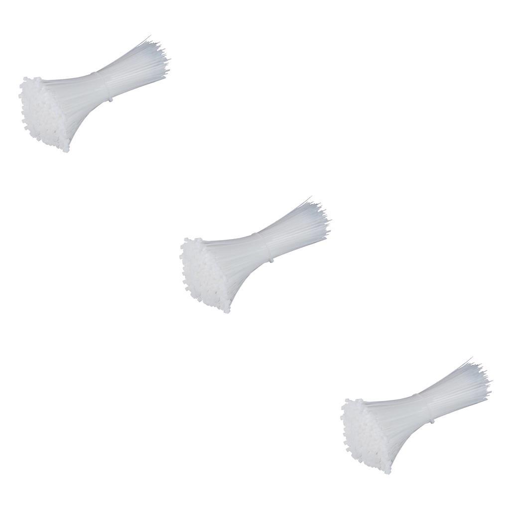 1 / 2 / 3 / 5 Dây Rút Nhựa Nylon Tự Khóa 3x150mm Màu Đen Có Thể Tái Sử Dụng