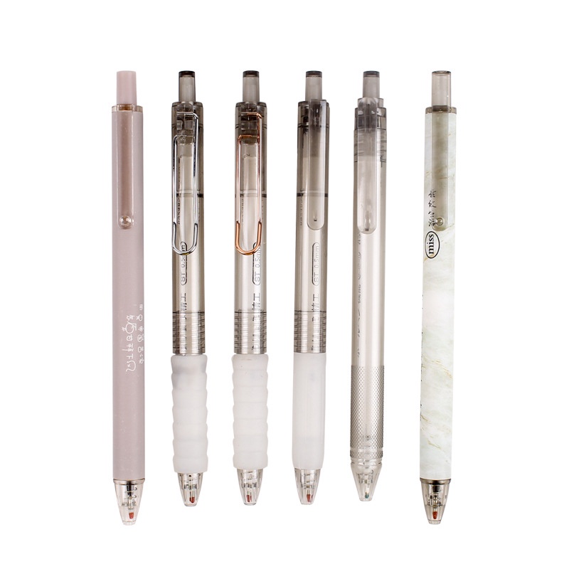 Set 6 Bút Mực Gel Ngòi 0.5mm Màu Đen Chuyên Dụng Cho Học Sinh