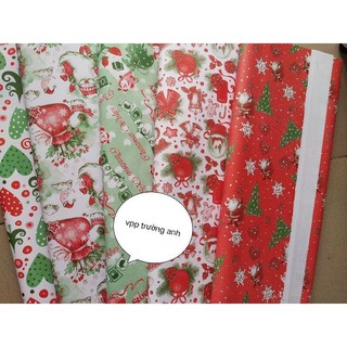 Set 100 tờ giấy gói quà noel thường