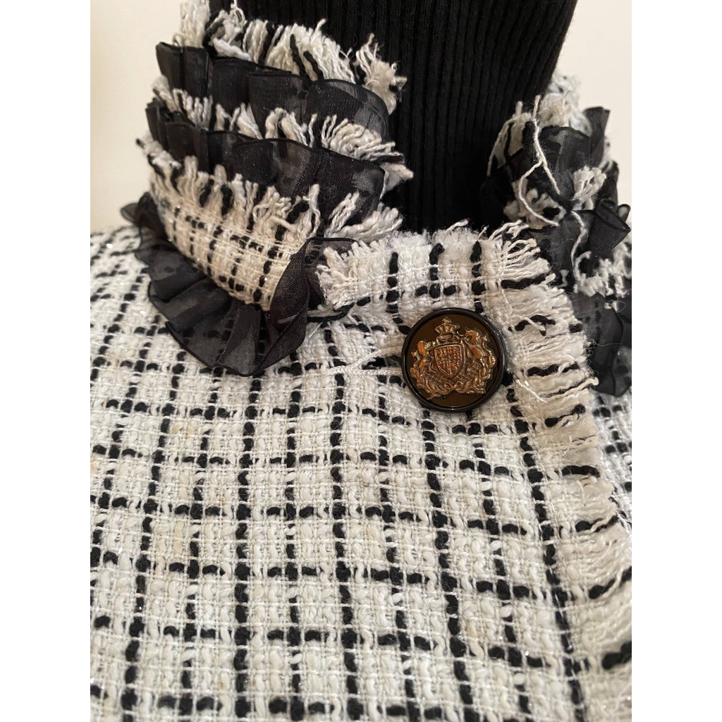 Áo khoác dạ tweed S10