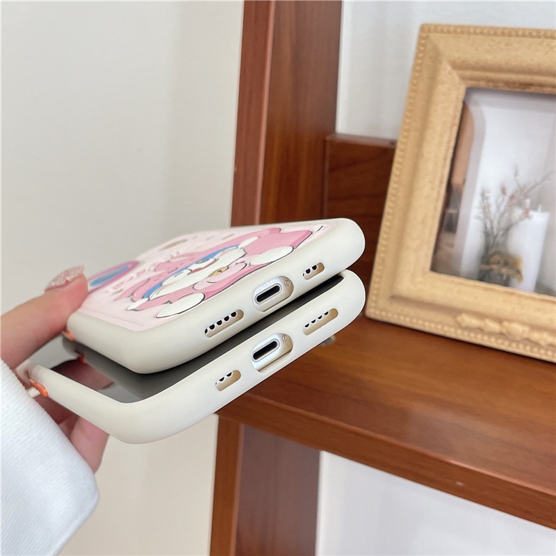 Ốp Điện Thoại Da Viền tpu Dẻo In Họa Tiết Hoạt Hình Góc Tròn Cho iphone 15 pro max 14 pro max 13 pro max 12 pro max