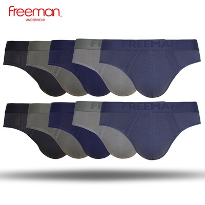Combo 10 Quần lót nam Freeman chất liệu cotton thấm hút mồ hôi và co giãn thoải mái 6049