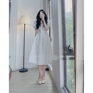 ĐẦM TRẮNG DÁNG DÀI TIÊU THƯ SIÊU XINH D72