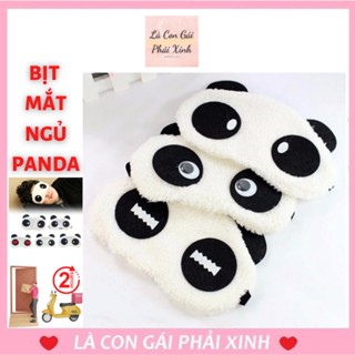 COMBO 3 Mặt Nạ Che Mắt Ngủ Panda Dễ Thương Miếng bịt mắt Khi Ngủ hình gấu trúc chất liệu bông