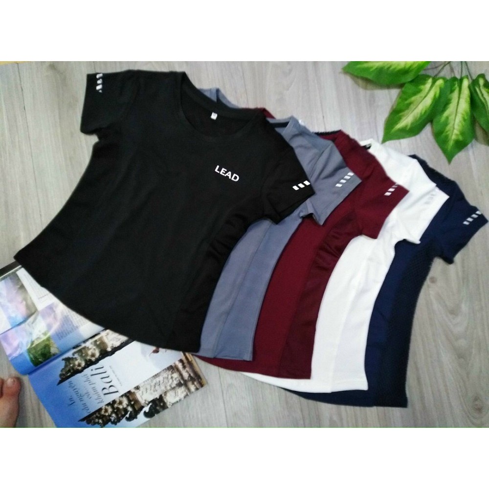 Áo Phông Lead Chất Thun Phối Lưới Lưng