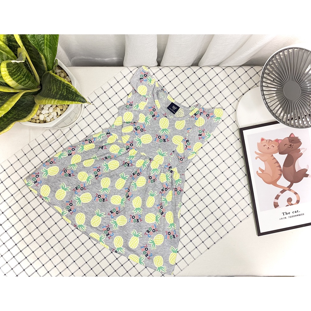 Đầm Baby GAP vải xuất dư 2 chiều cho bé gái - DXG1