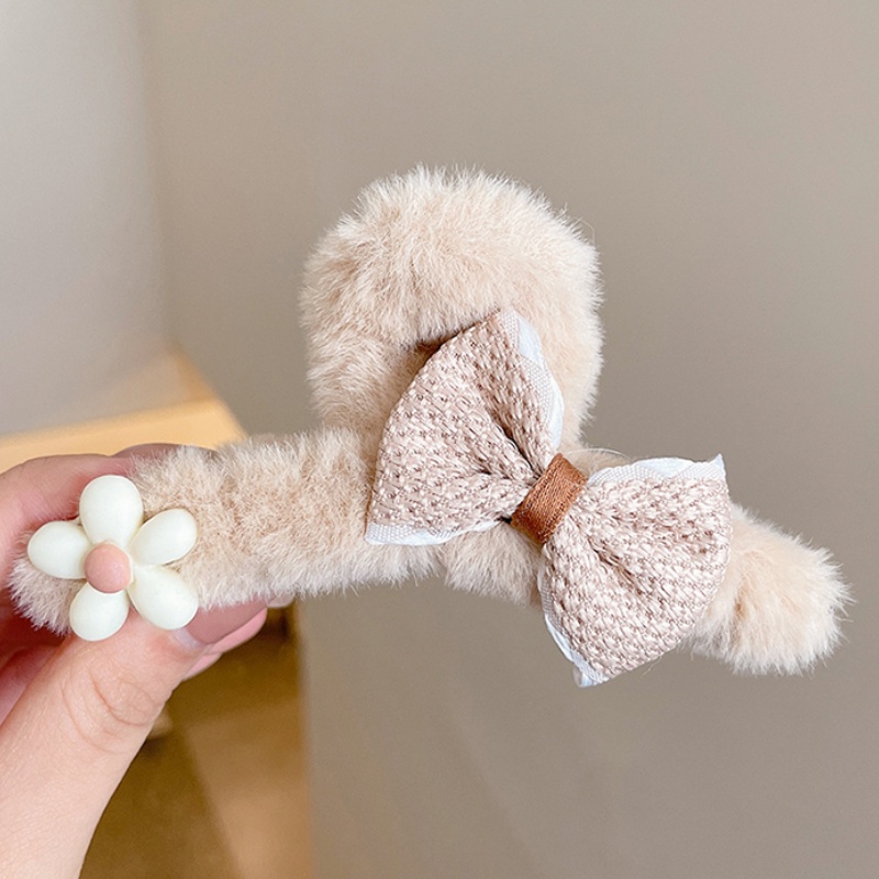 Kẹp Tóc Hình Cá Mập Bằng Lông Nhung Thời Trang Thu Đông Mới 2022