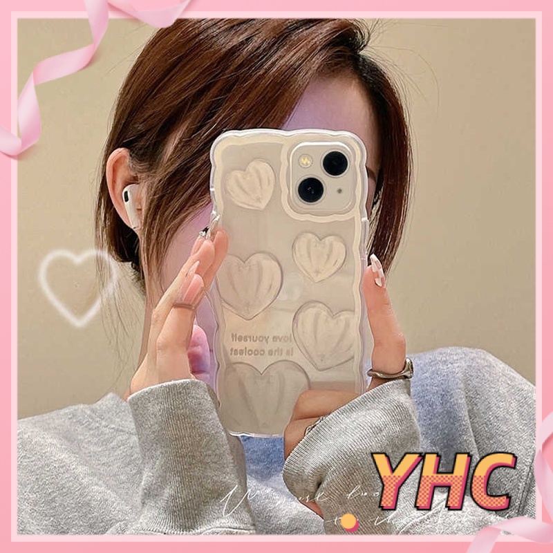 Ốp Điện Thoại Tpu Trong Suốt Hình Trái Tim iPhone 6-6splus 7 7plus 8 8plus XS XR XS Max 11 12 13 Pro Max Plus Promax / - 1018