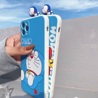Ốp Lưng Silicon Màu Bảo Vệ Camera Doraemon ( Kèm Hình Thú )
