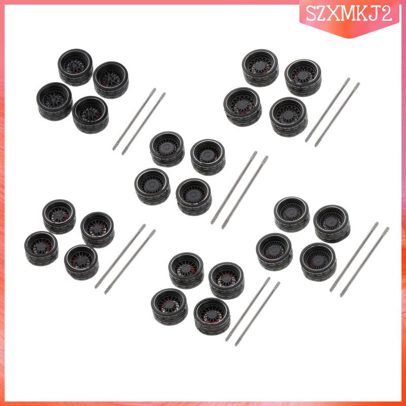 Bộ 4 Bánh Xe Đồ Chơi Diecast szxmkj2 1: 64 DIY