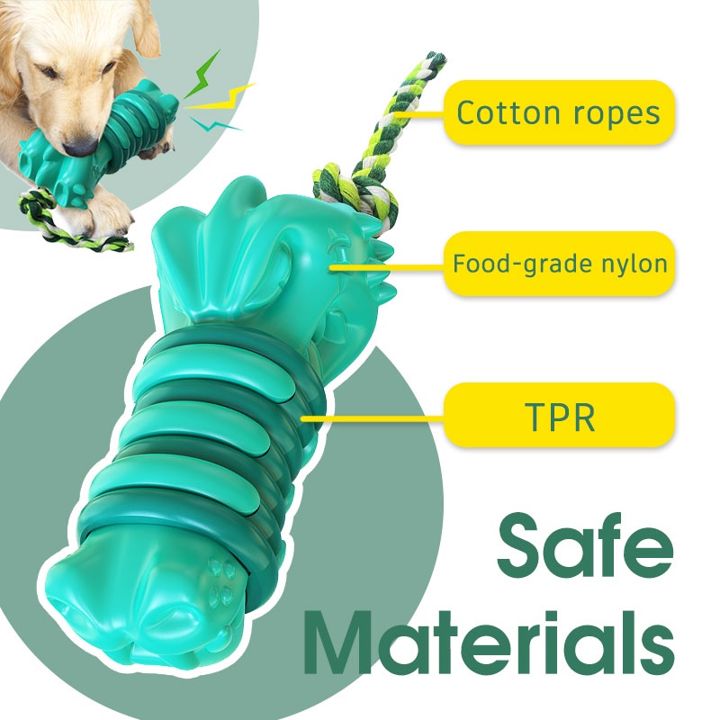 HamshMoc Đồ Chơi Nhai Gặm Tương Tác Bằng Cao Su Kích Thước Nhỏ Vừa / Lớn Siêu Bền Cho Cún Cưng