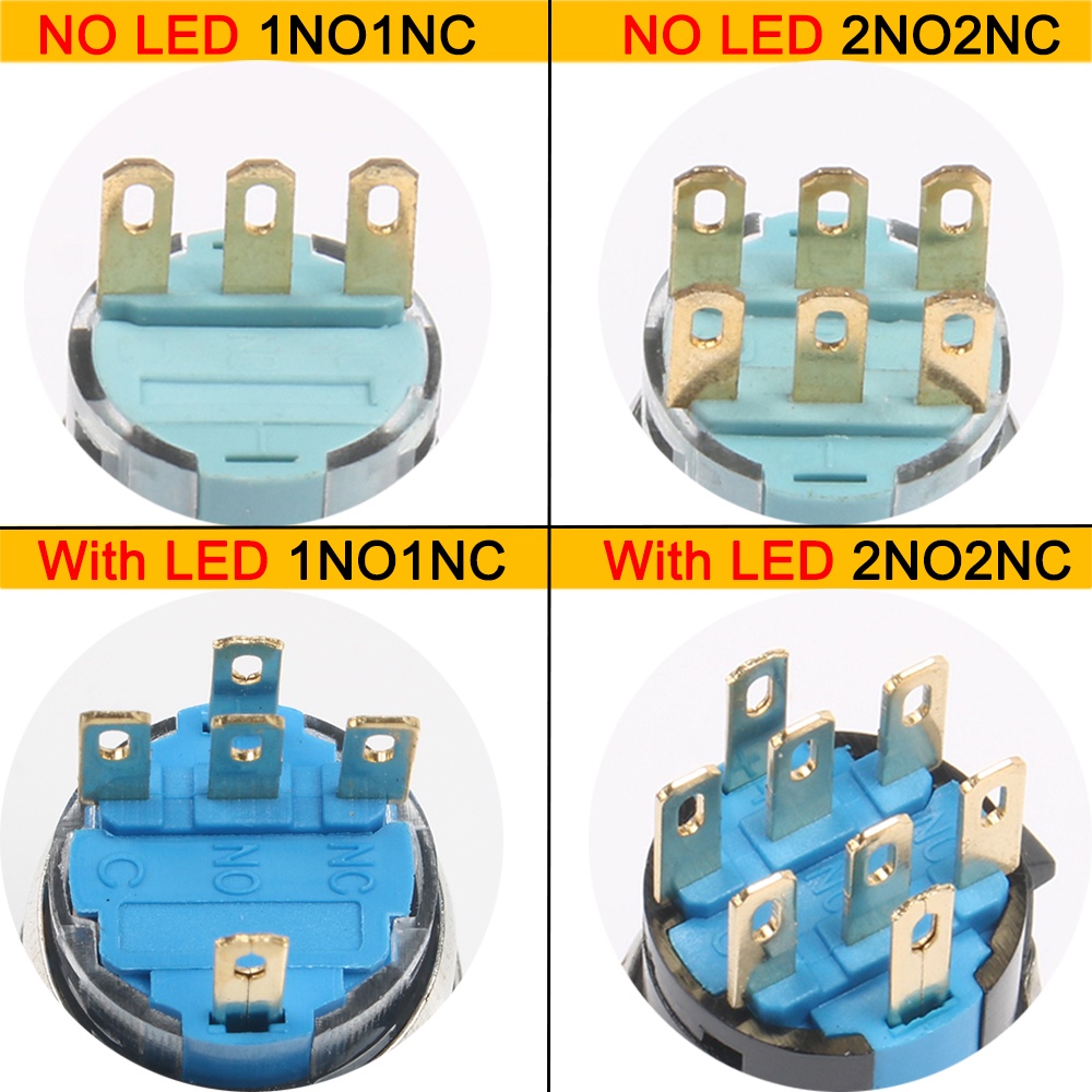 Nút Xoay Chuyển Đổi Bánh Răng 16mm Bằng Thép Không Gỉ 22mm Cho Xe Hơi