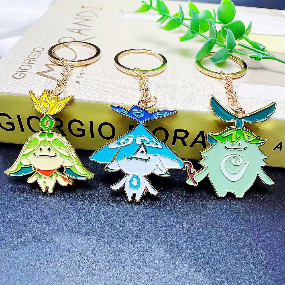 Hot Genshin Impact Keychains Ararycan Arama Gifts Boys Girls Fan Birthday Christmas Gifts
