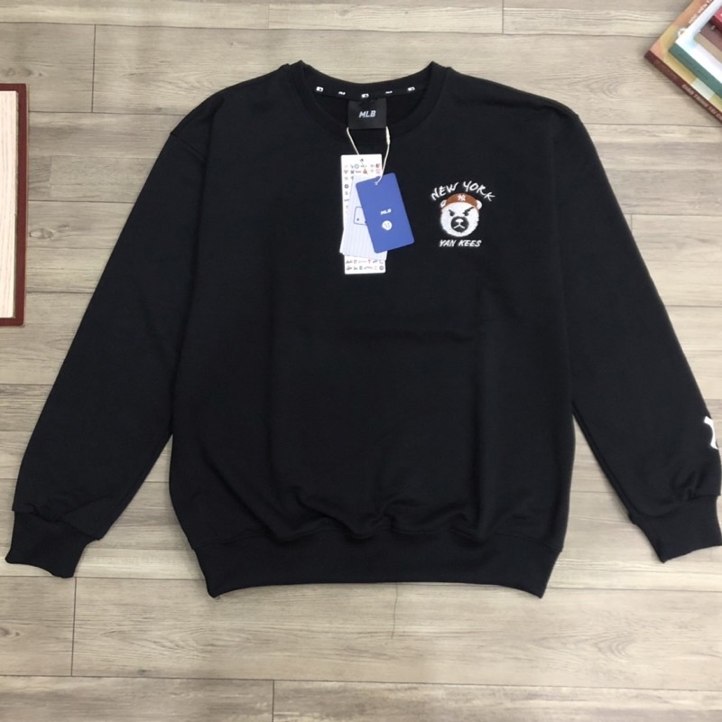 Áo sweater MLB nam nữ in logo cao cấp Áo sweater NY nam nữ chuẩn 1:1