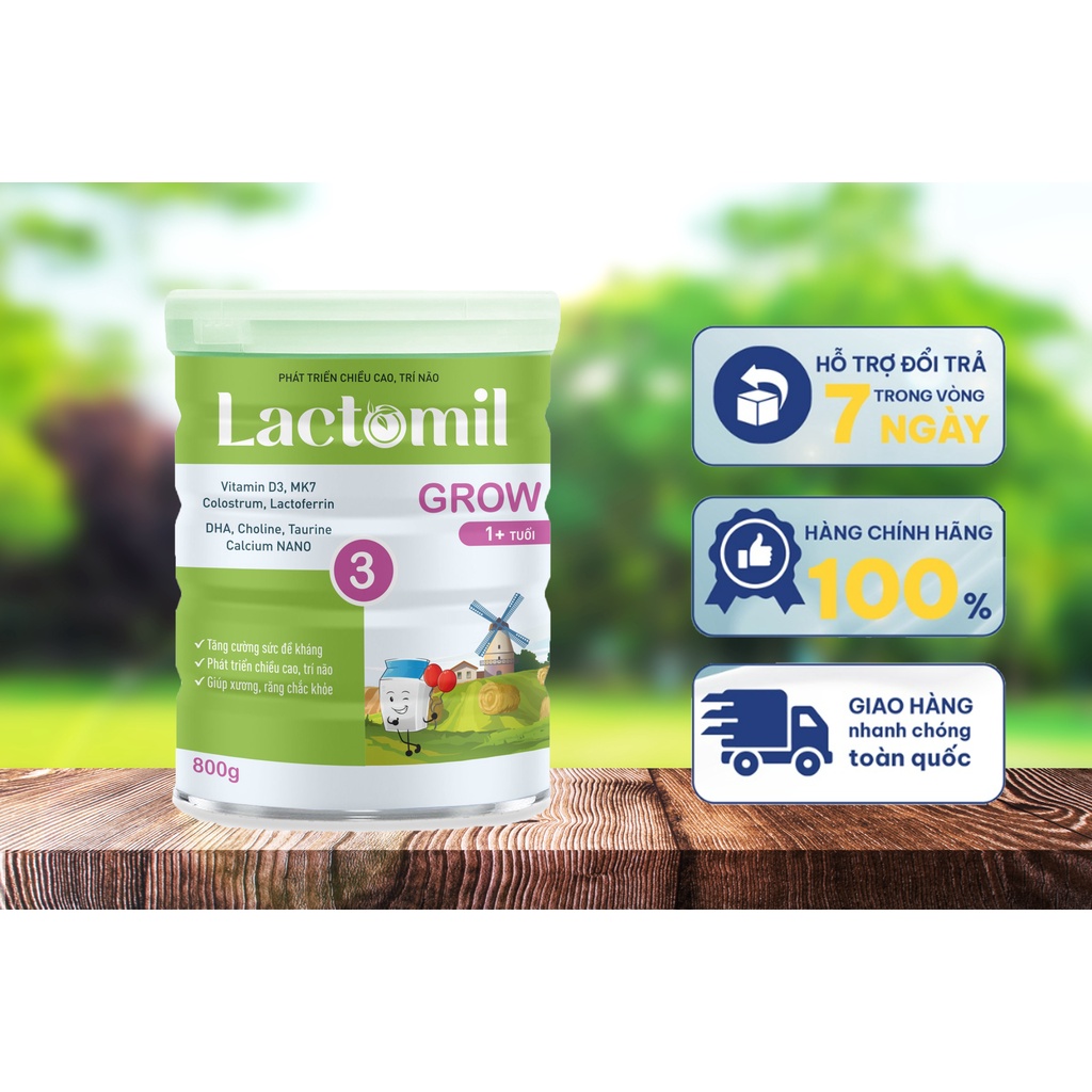SỮA LACTOMIL GROW, SỮA NON TỔ YẾN, GIÚP PHÁT TRIỂN CHIỀU CAO, TRÍ NÃO, DÀNH CHO TRẺ TRÊN 1 TUỔI