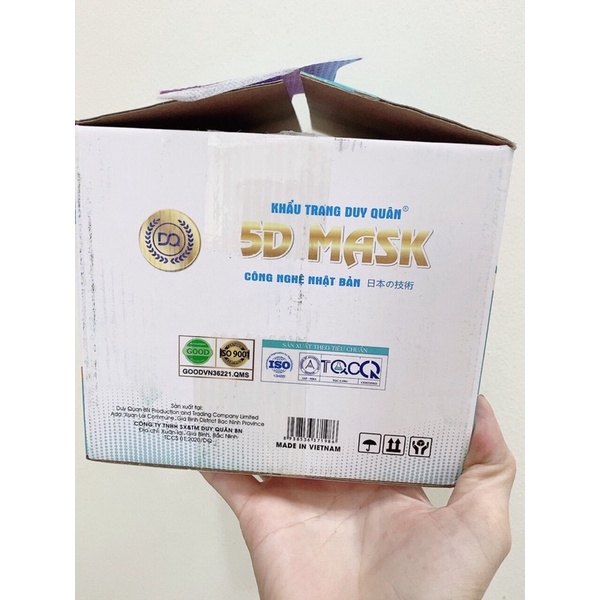 [Xả giá sốc] Thùng 100 chiếc khẩu trang 5d mask Duy Quân