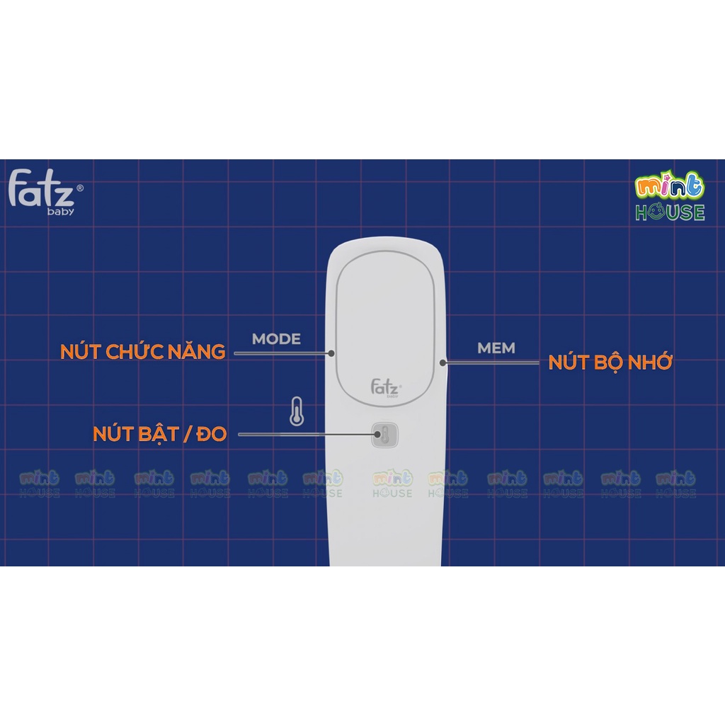 FATZBABY Nhiệt kế hồng ngoại không tiếp xúc prompt 1 JXB-311 - Cửa hàng mẹ và bé Mint House