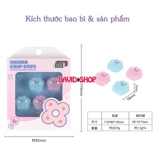 [GeekShare] Núm bọc analog Ditto (Pokémon) cao cấp cho Joy-Con - Nintendo Switch OLED, V1, V2, Lite
