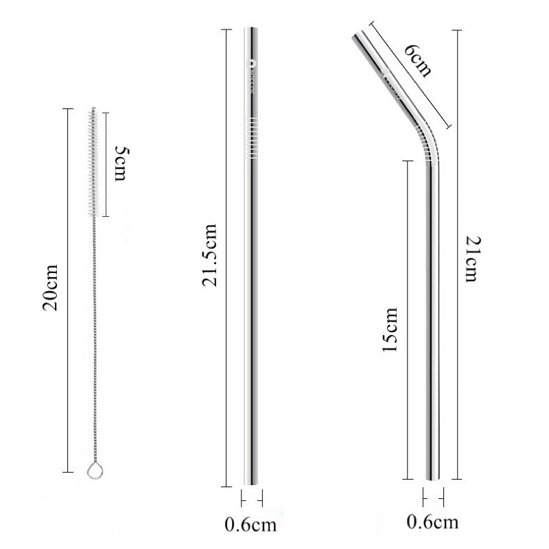 Bộ Ống Hút 3 Món Sus304