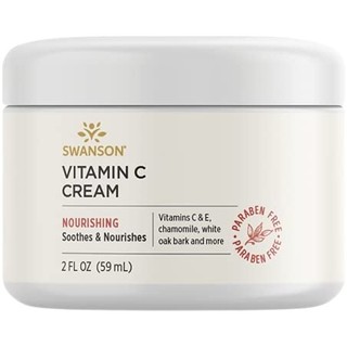 Vitamin c cream | swanson premium vitamin c cream | kem dưỡng bảo vệ da cung cấp vitamin e, c, a và hoa cúc
