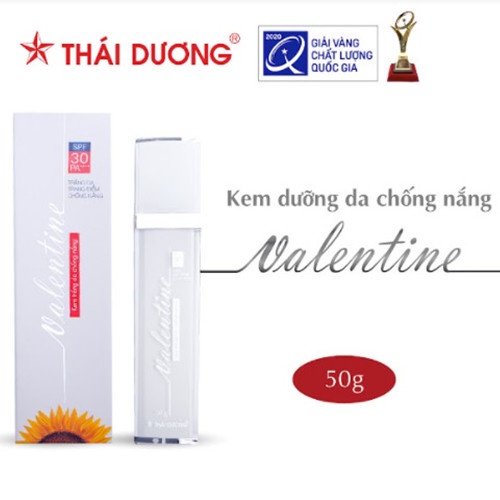 Kem Trắng Da Chống Nắng Valentine lọ 50g, Spf 30 và PA ++++ - Sao Thái Dương