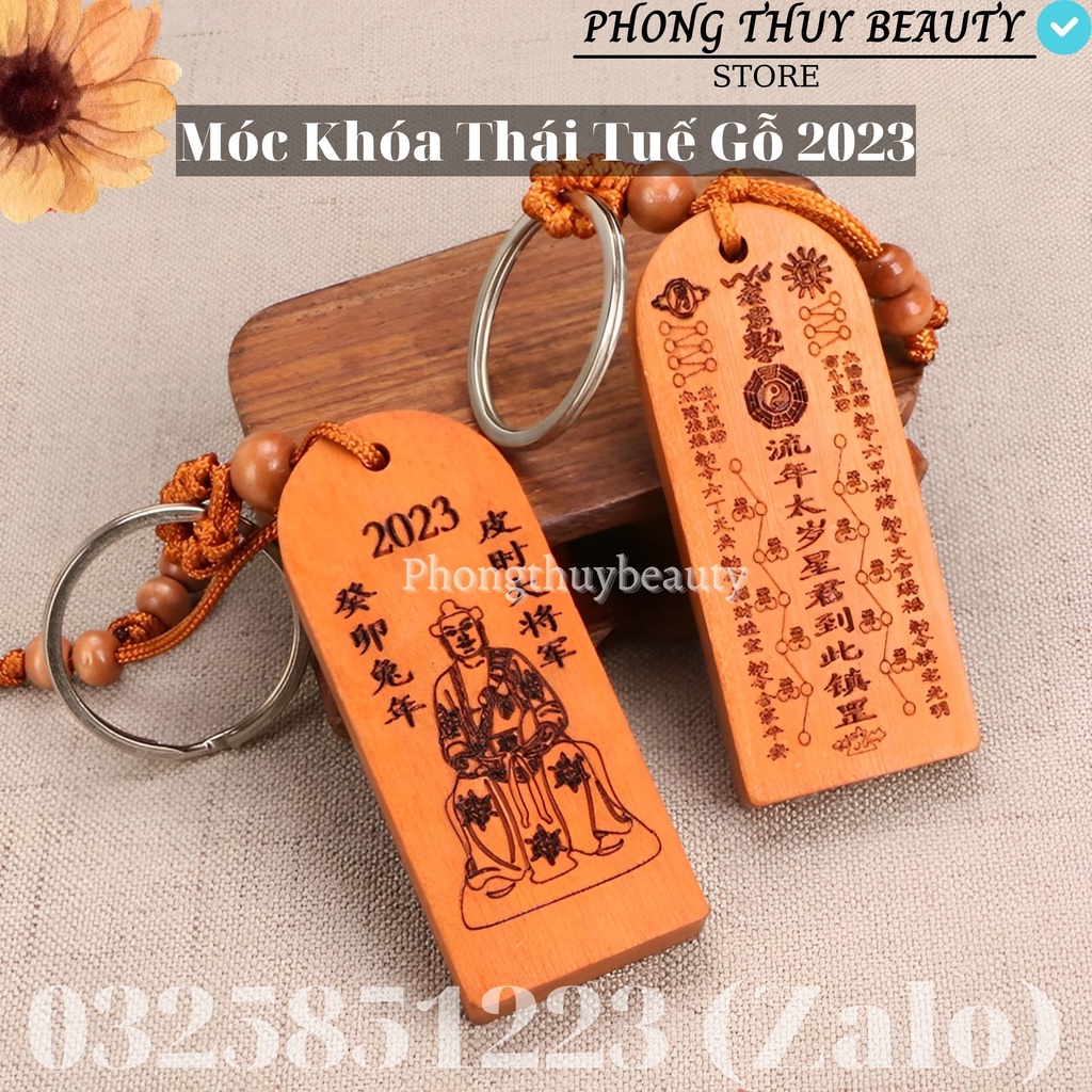 Móc Khóa Thái Tuế 2023 Bằng Gỗ Đào Mang Lại May Mắn, Giải Phạm Thái Tuế Năm Quý Mão