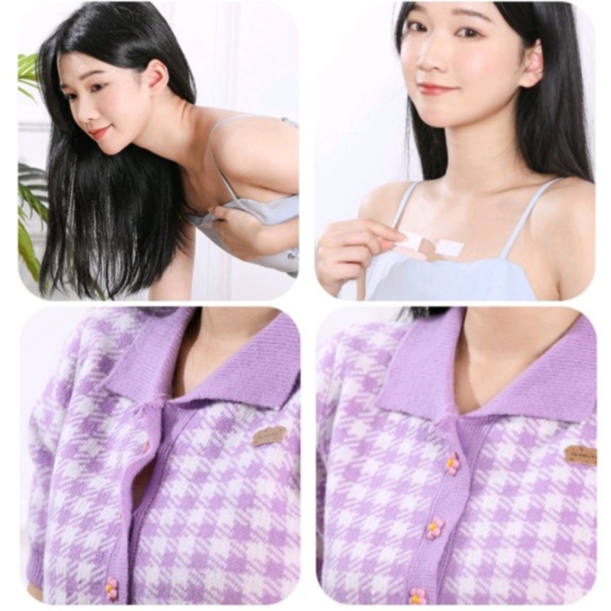 Túi 36 Miếng dán 2 Mặt Cố Định Chống Hở Mép Áo Váy Siêu Mỏng