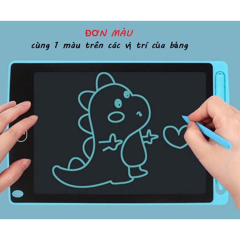 Đồ chơi bảng tự xóa, bảng viết vẽ điện tử LCD thông minh 8 inch - 12 inch đơn màu và đa màu - ipad, máy tính bảng cho bé