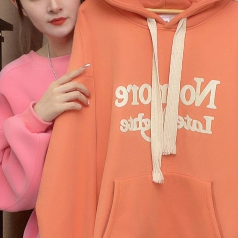Áo Hoodie Dày Dặn Giữ Ấm Mùa Thu Đông Phong Cách Mới 2022 Cho Nữ