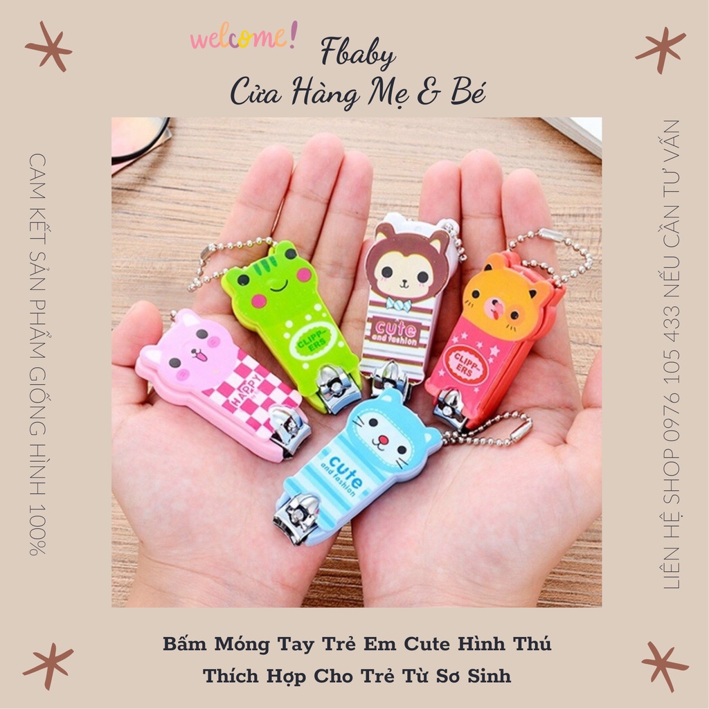 Bấm Móng Tay Trẻ Em Cute, Bấm Móng Tay Dụng Cụ Vệ Sinh Tay Chân Cho Bé Cực Yêu