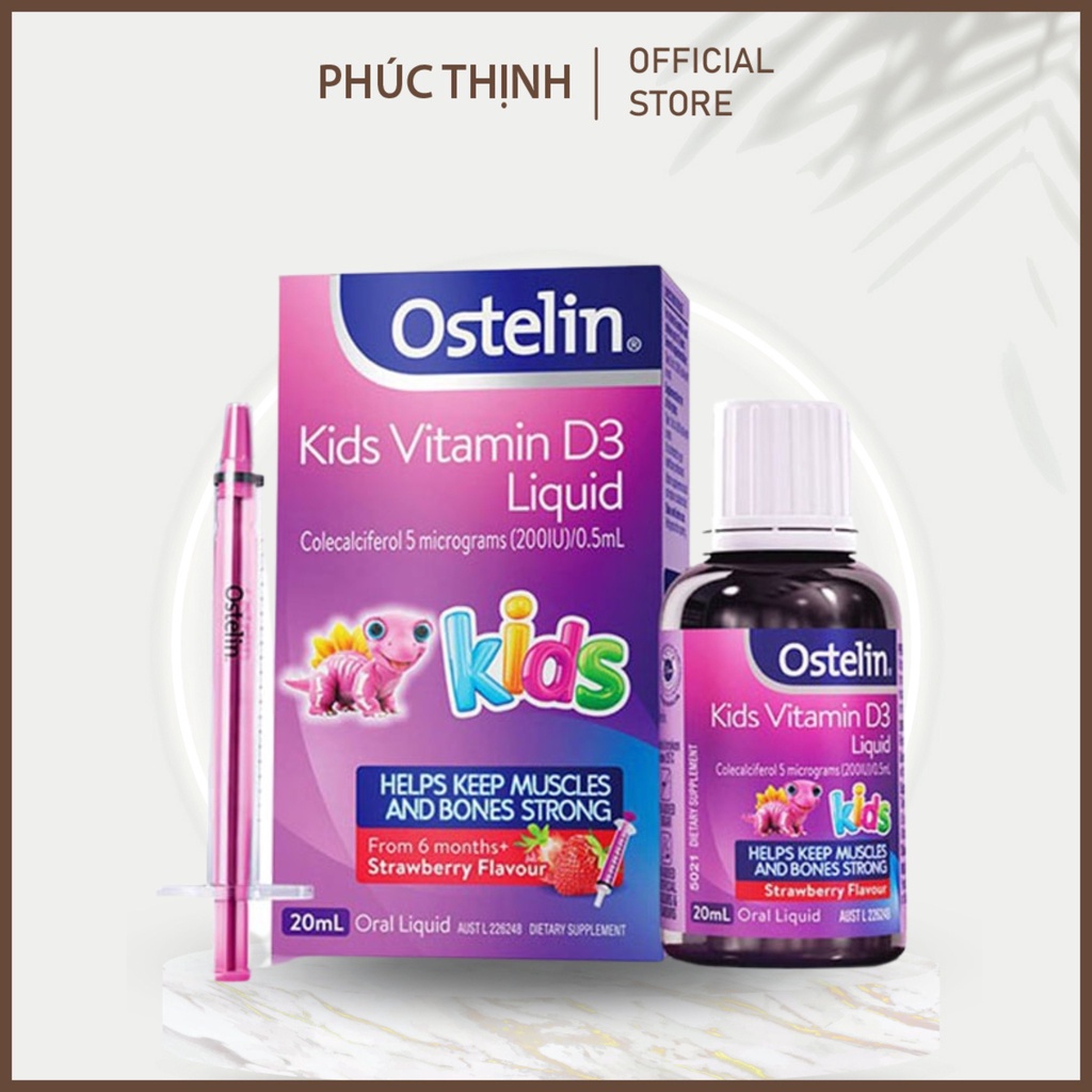 Ostelin Infant Vitamin D3 Drops Cho Trẻ Từ Sơ Sinh Đến 12 Tuổi