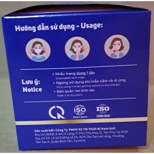 Khẩu Trang Y Tế Hình Cua ,4 Lớp,Giấy Kháng Khuẩn,FamaPro  - Hộp 50 cái