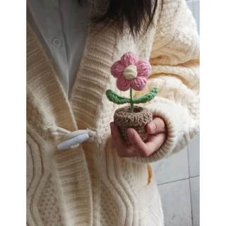 Chậu Hoa Len Mini Handmade